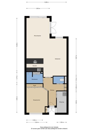 Floorplan - Veneweg 292-05, 7946 LX Wanneperveen