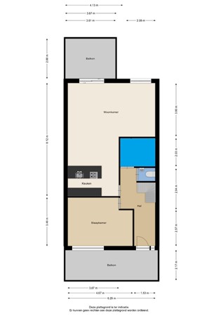 Floorplan - Veneweg 292-106, 7946 LX Wanneperveen