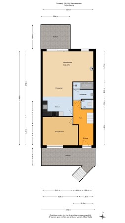 Floorplan - Veneweg 292-108, 7946 LX Wanneperveen