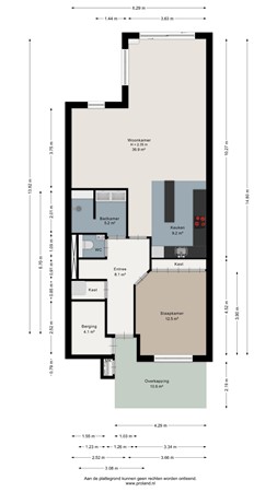 Floorplan - Veneweg 292-46, 7946 LX Wanneperveen