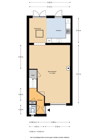 Floorplan - Korte Haeg 69, 3853 EC Ermelo