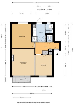 Floorplan - Veldkamp 34, 3843 BJ Harderwijk