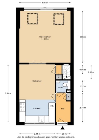 Floorplan - Tuinfluiterstraat 24, 3853 WH Ermelo