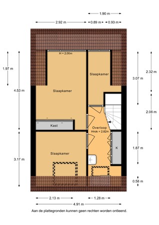 Floorplan - Tuinfluiterstraat 24, 3853 WH Ermelo