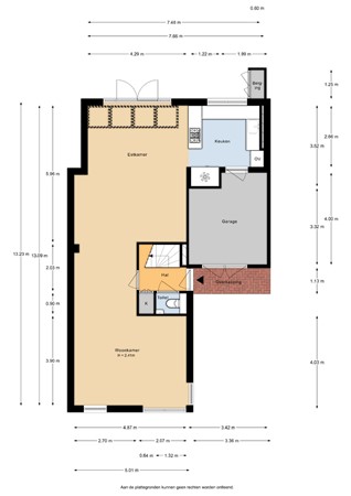 Floorplan - Trimbaan 15, 8256 GL Biddinghuizen