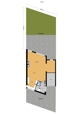 Floorplan - Harlekijneendstraat 6, 2492 NR Den Haag