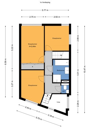 Floorplan - Harlekijneendstraat 6, 2492 NR Den Haag