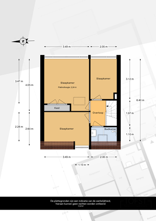Floorplan - Huis te Veldelaan 20, 3155 SE Maasland