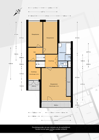 Floorplan - Hoeker 16, 3144 GE Maassluis