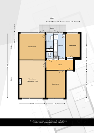 Floorplan - Da Costaplein 8D, 3141 BB Maassluis