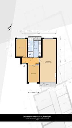 Floorplan - G.A. Brederolaan 53A, 3141 CC Maassluis