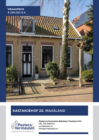 Brochure preview - Kastanjehof 20, 3155 SN MAASLAND (1)