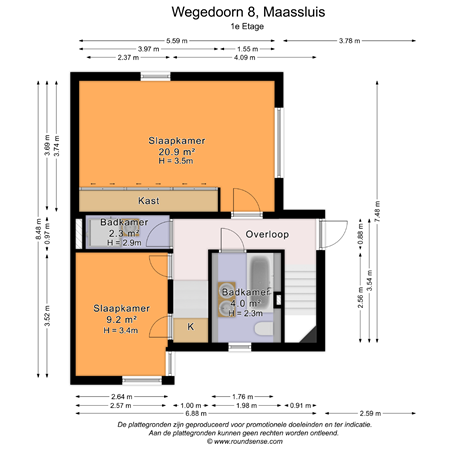 Floorplan - Wegedoorn 8, 3142 KC Maassluis
