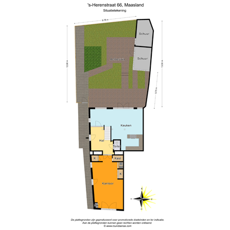 Floorplan - 's-Herenstraat 66, 3155 SL Maasland