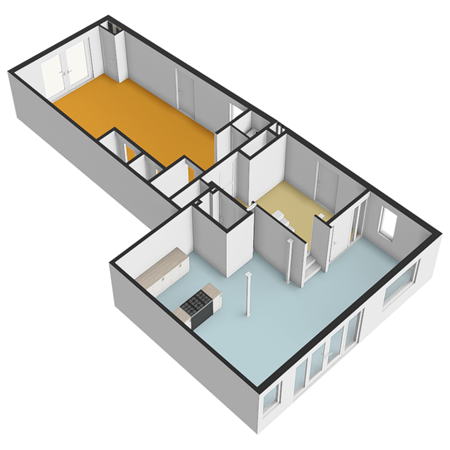 Floorplan - 's-Herenstraat 66, 3155 SL Maasland