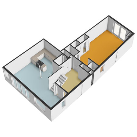 Floorplan - 's-Herenstraat 66, 3155 SL Maasland