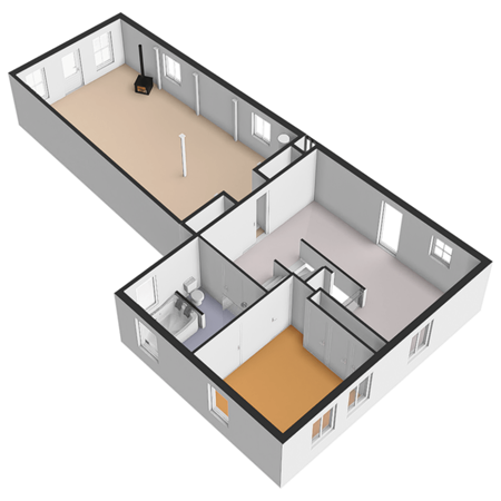 Floorplan - 's-Herenstraat 66, 3155 SL Maasland