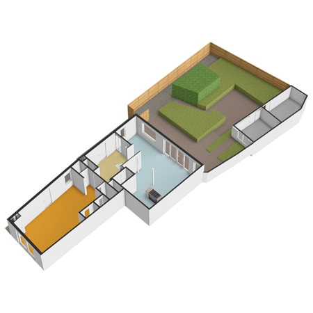 Floorplan - 's-Herenstraat 66, 3155 SL Maasland