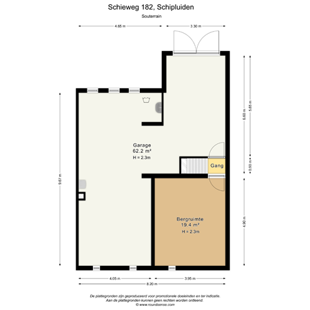 Floorplan - Schieweg 182, 2636 KA Schipluiden