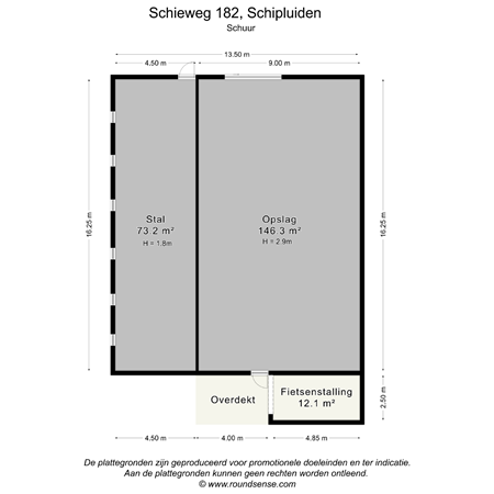 Floorplan - Schieweg 182, 2636 KA Schipluiden