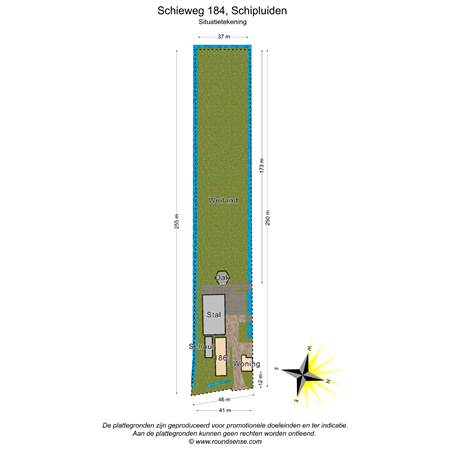 Floorplan - Schieweg 184, 2636 KA Schipluiden