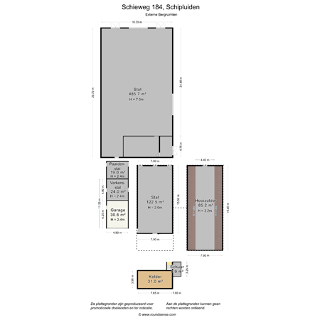 Floorplan - Schieweg 184, 2636 KA Schipluiden