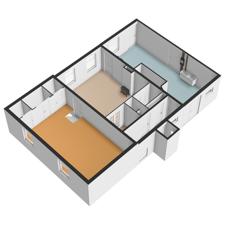 Floorplan - Schieweg 186, 2636 KA Schipluiden