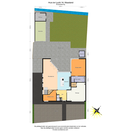 Floorplan - Huis Ter Lucht 14, 3155 EB Maasland