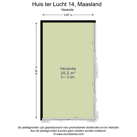 Floorplan - Huis Ter Lucht 14, 3155 EB Maasland