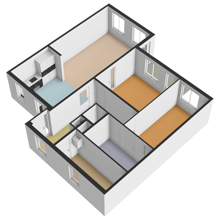 Floorplan - Hofsingel 40, 3155 AL Maasland