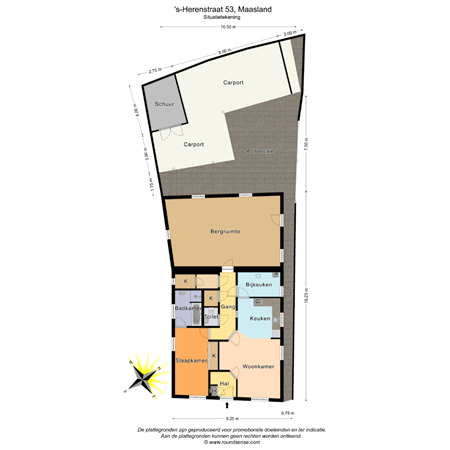 Floorplan - 's-Herenstraat 53, 3155 SK Maasland