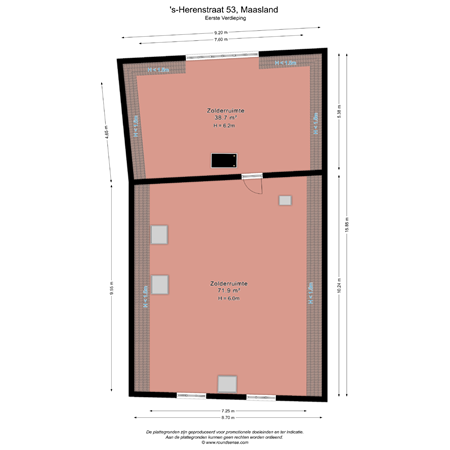 Floorplan - 's-Herenstraat 53, 3155 SK Maasland