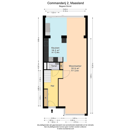 Floorplan - Commanderij 2, 3155 AA Maasland