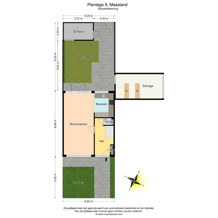 Floorplan - Plantage 9, 3155 AW Maasland