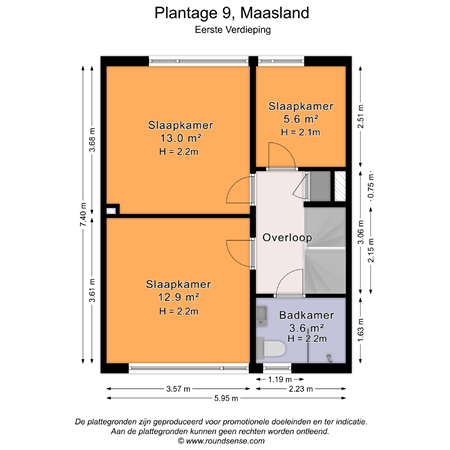 Floorplan - Plantage 9, 3155 AW Maasland