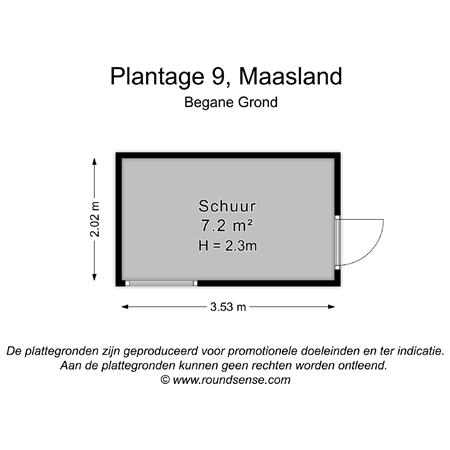 Floorplan - Plantage 9, 3155 AW Maasland