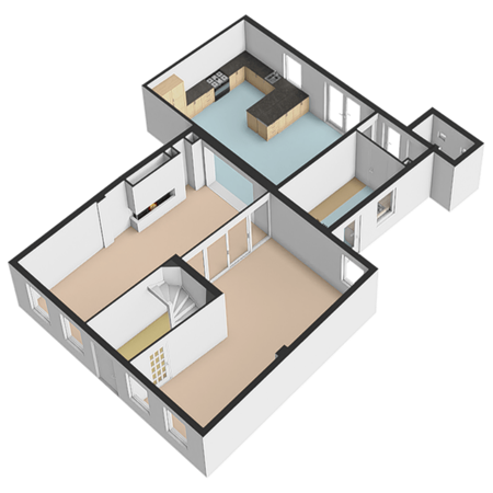 Floorplan - 's-Herenstraat 64, 3155 SL Maasland