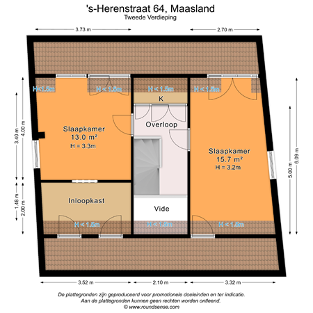 Floorplan - 's-Herenstraat 64, 3155 SL Maasland