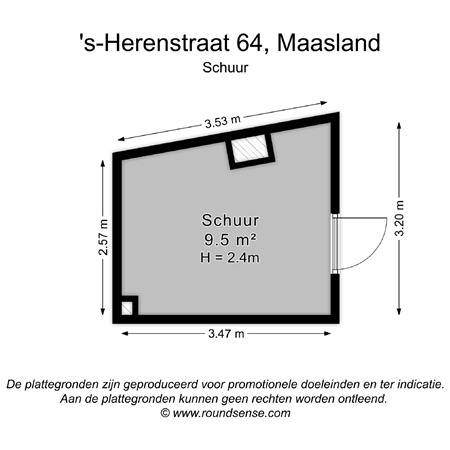 Floorplan - 's-Herenstraat 64, 3155 SL Maasland