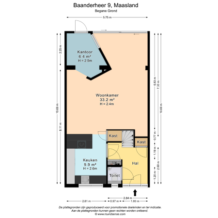 Floorplan - Baanderheer 9, 3155 NA Maasland