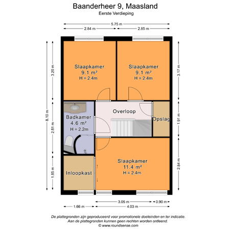 Floorplan - Baanderheer 9, 3155 NA Maasland