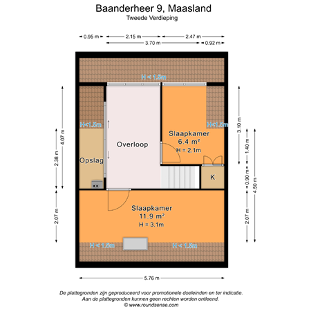 Floorplan - Baanderheer 9, 3155 NA Maasland