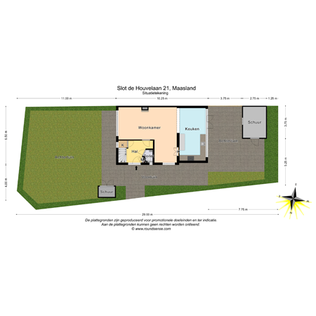 Floorplan - Slot de Houvelaan 21, 3155 VR Maasland