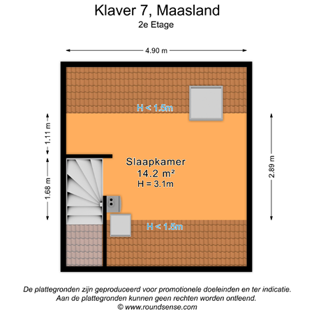 Floorplan - Klaver 7, 3155 WG Maasland