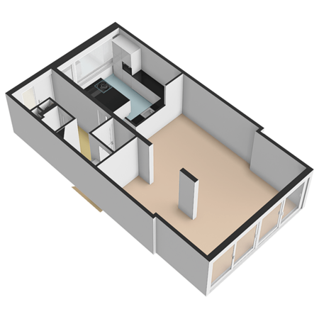 Floorplan - Merellaan 108, 3145 XG Maassluis