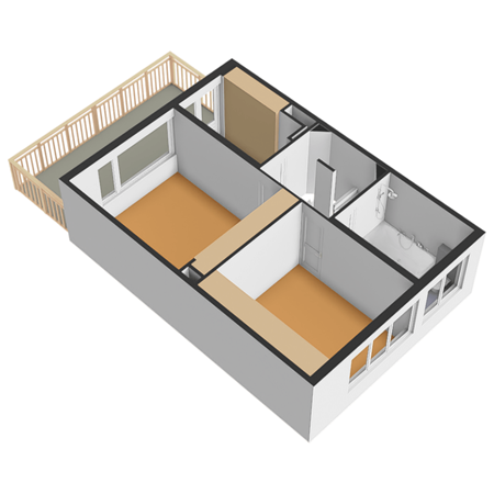 Floorplan - Merellaan 108, 3145 XG Maassluis