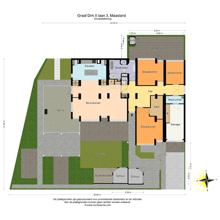 Floorplan - Graaf Dirk Ii Laan 3, 3155 VB Maasland