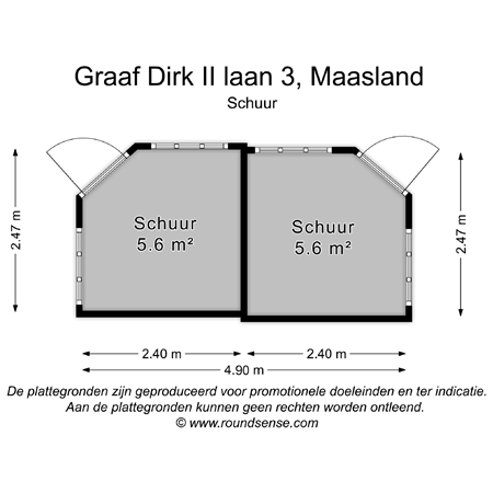 Floorplan - Graaf Dirk Ii Laan 3, 3155 VB Maasland