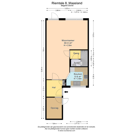 Floorplan - Riemtale 8, 3155 ND Maasland