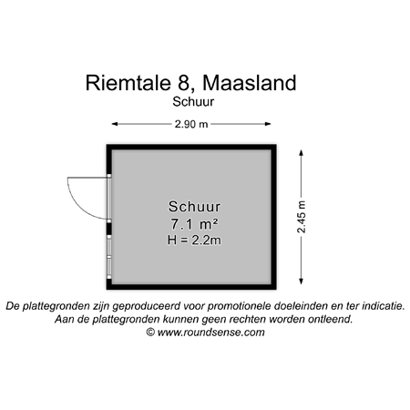 Floorplan - Riemtale 8, 3155 ND Maasland